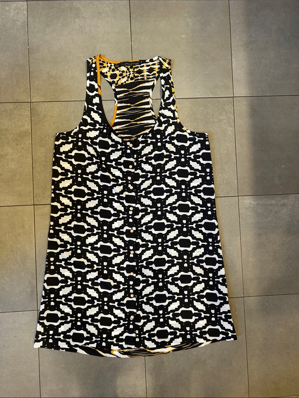 Patterson J Kincaid Racer Back Mini Dress/Tunic